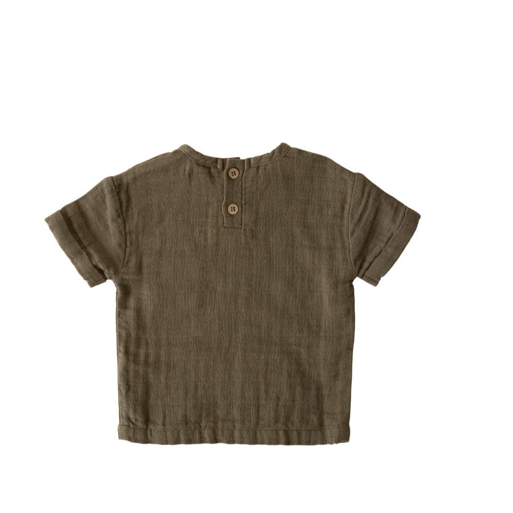 Cotton Muslin Rowan Tee - Bear - Kawaii Kids