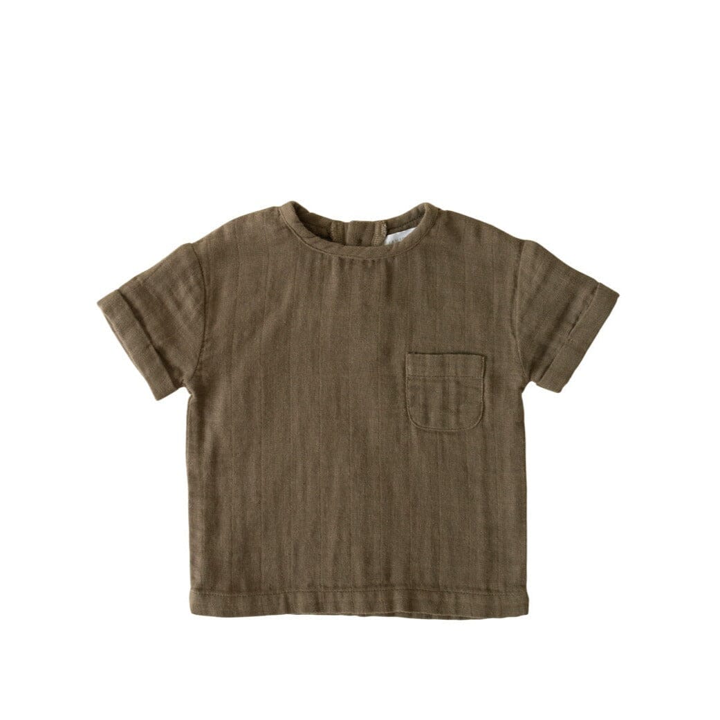 Cotton Muslin Rowan Tee - Bear - Kawaii Kids