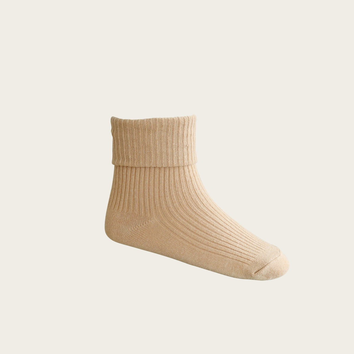 Ribbed Socks (Croissant)