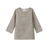 Jacob Linen Cotton Top - Olive