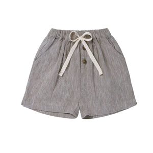 Nolan Linen Shorts - Fog