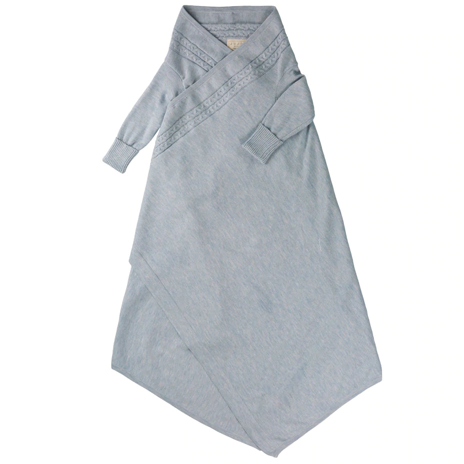 Cable Edge Shwrap (Pale Blue)