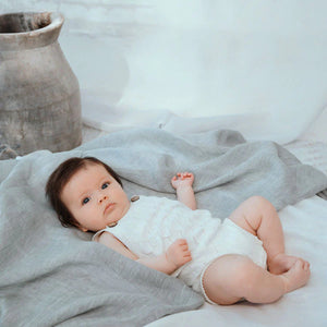 Diamond Pointelle Onesie (Milk)