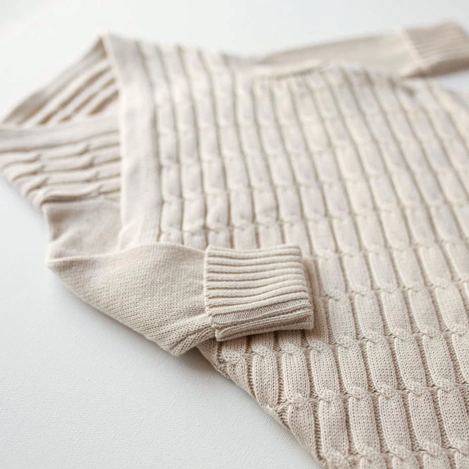 All Over Luxury Cable Shwrap (Sand)