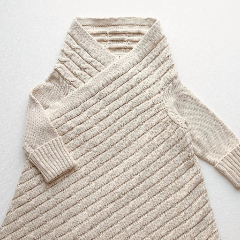 All Over Luxury Cable Shwrap (Sand)
