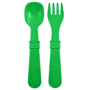 Fork and Spoon (Kelly Green)