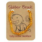 Amber Baby Teething Necklace (Lemon Round)
