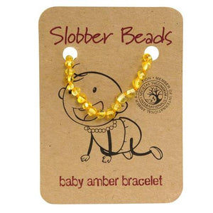 Amber Baby Teething Bracelet (Lemon Round)