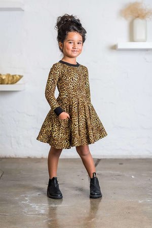 Leopard Skin Waisted Dress