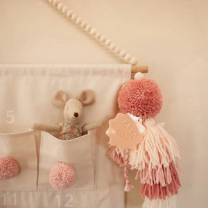Advent Pompom Calender (Dusty Pink)