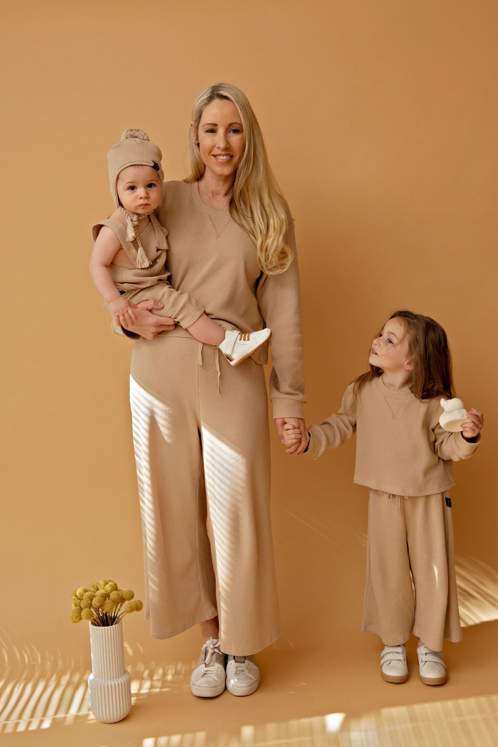 Biscuit Waffle Cropped Sweater