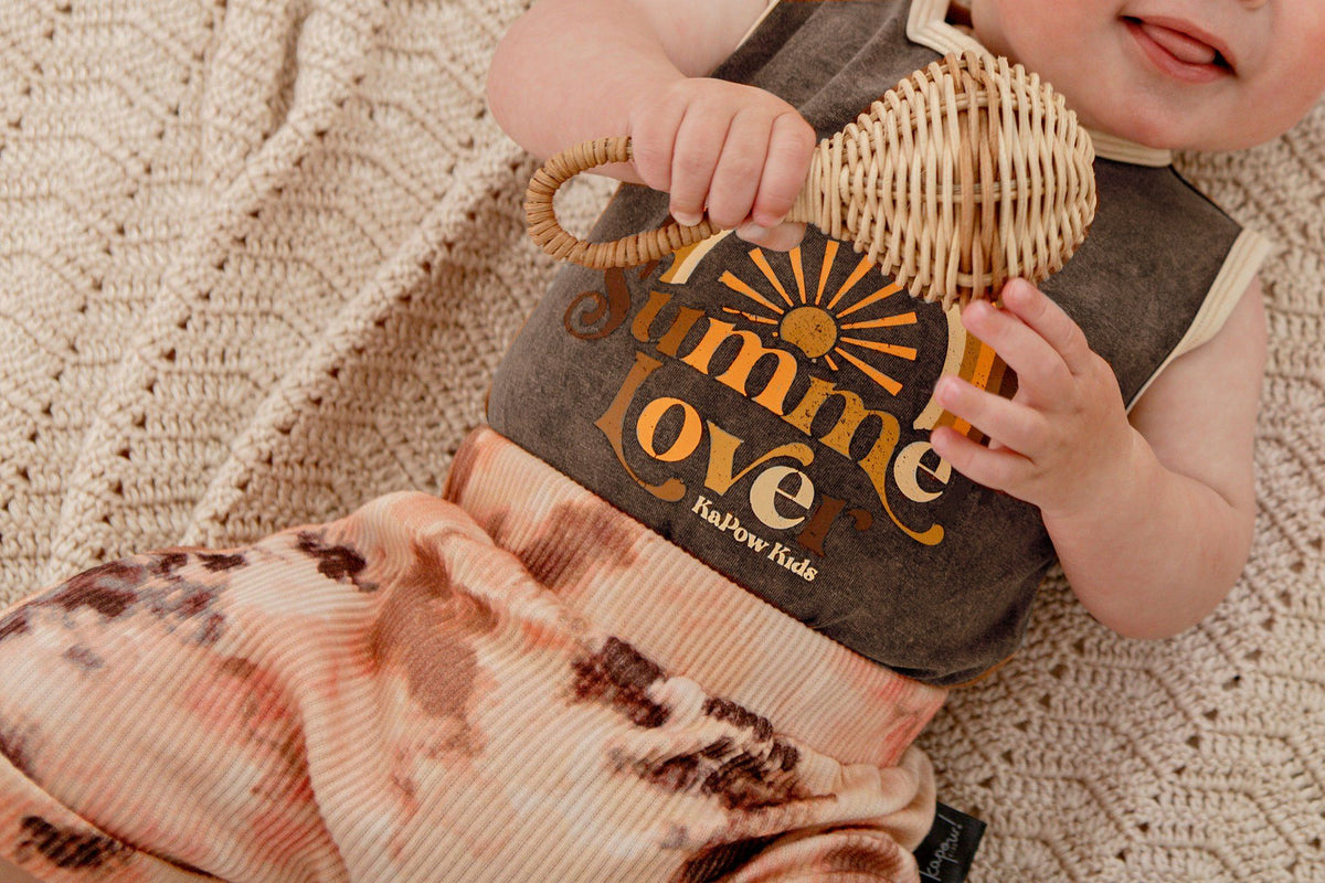 Tie Dye Rib Shorties