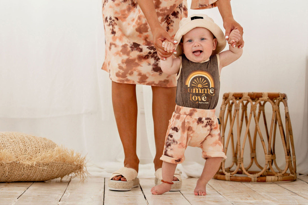 Tie Dye Rib Shorties