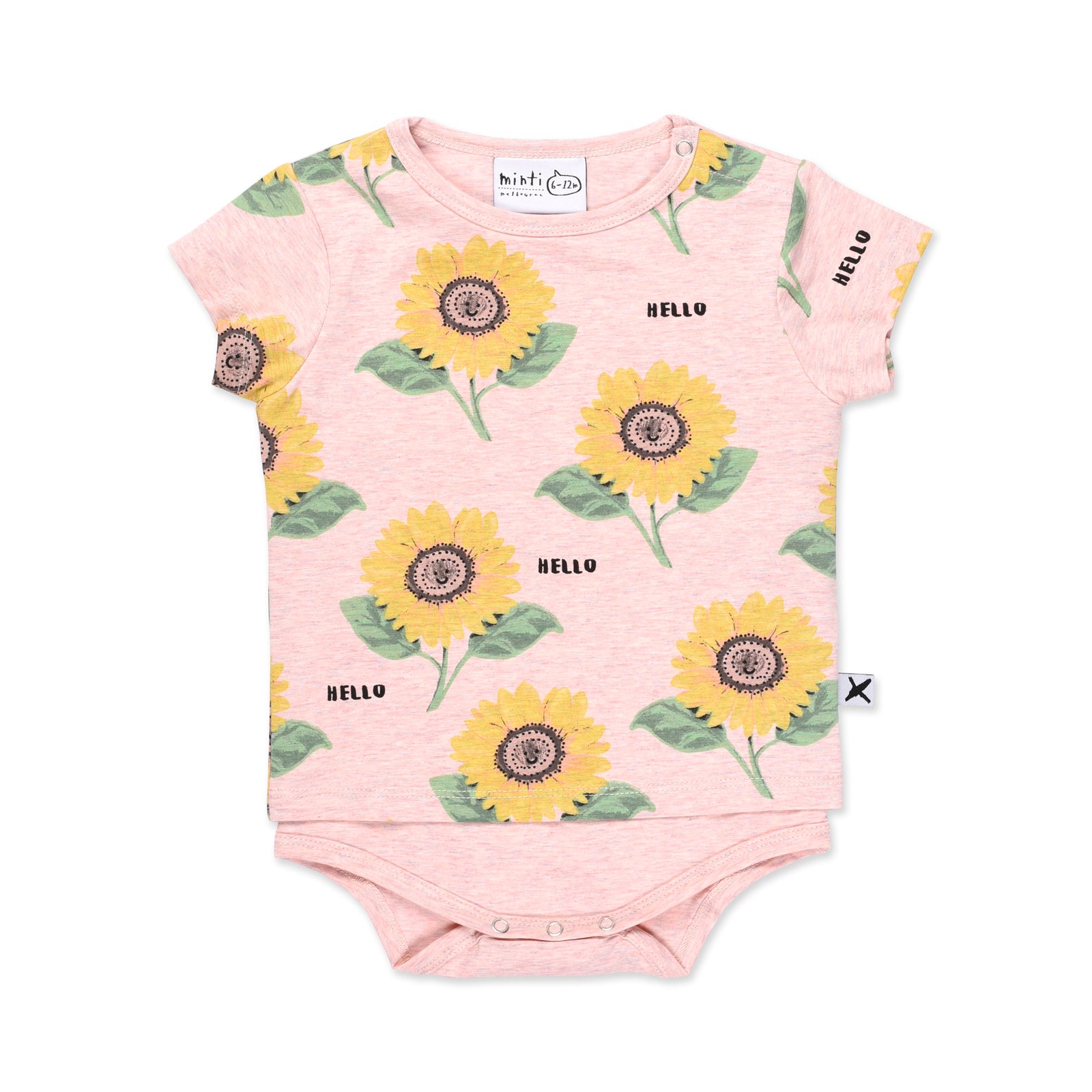 Happy Sunflowers Onesie Tee
