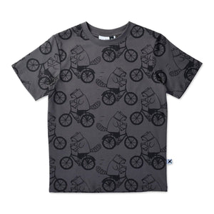 Biking Beavers Tee (Dark Grey)
