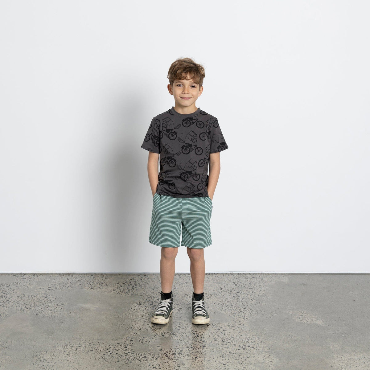 Biking Beavers Tee (Dark Grey)