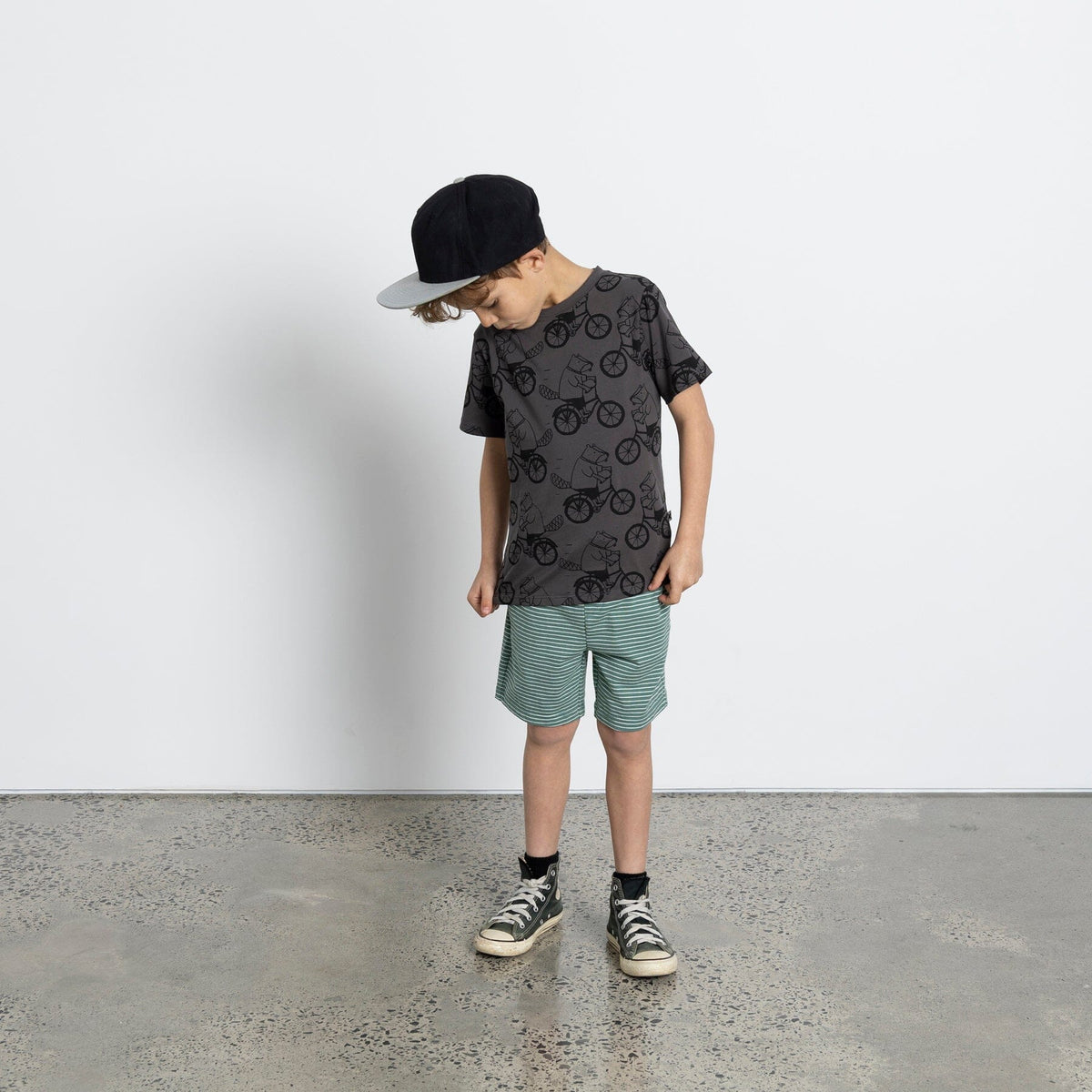 Biking Beavers Tee (Dark Grey)