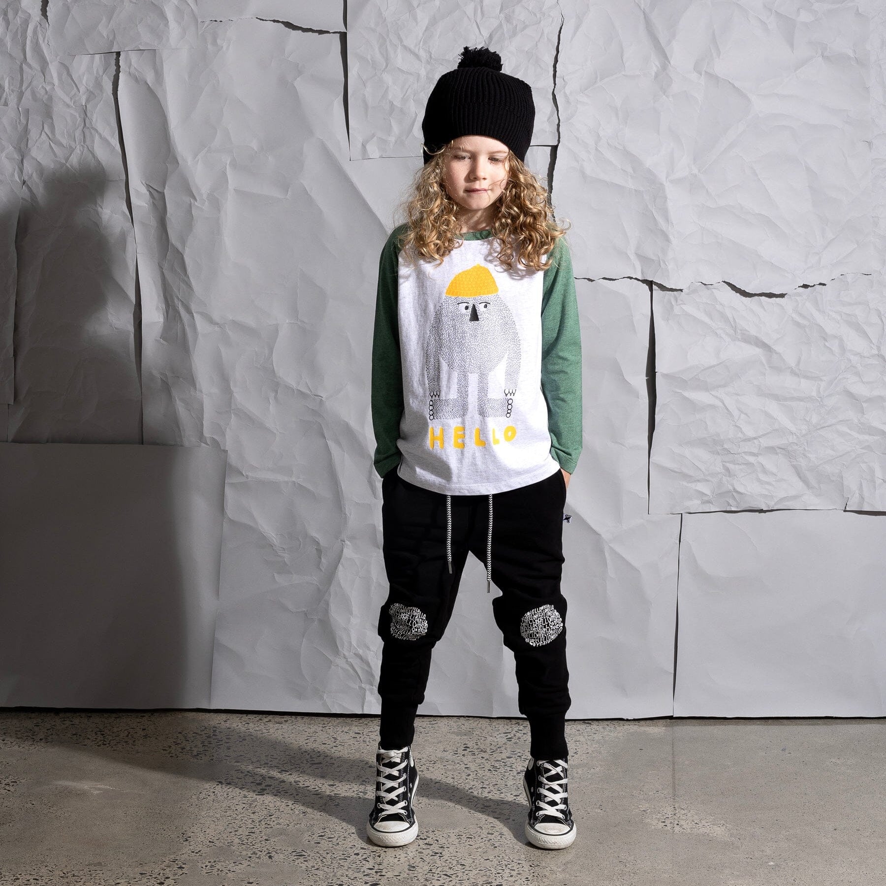 Hello Circle Furry Trackies