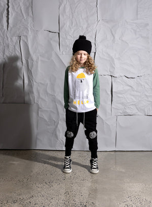 Hello Circle Furry Trackies