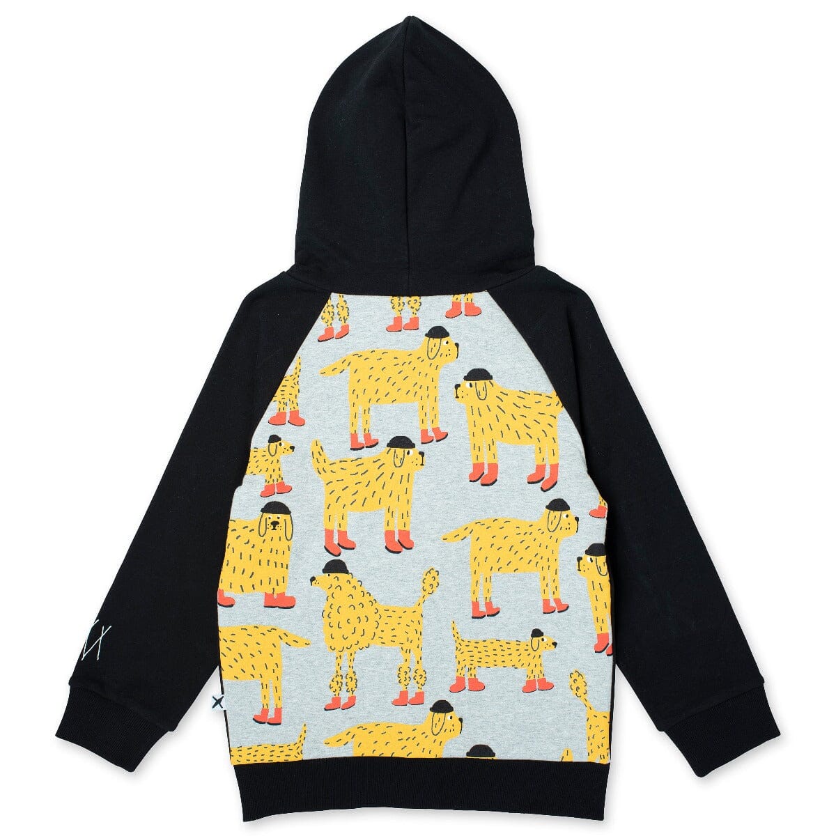 Warm Dogs Furry Zip Up (Black/Grey Marle)