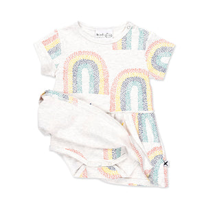Rainbow Pop Onesie Dress