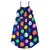Happy Dots Midi Dress (Bright Blue)