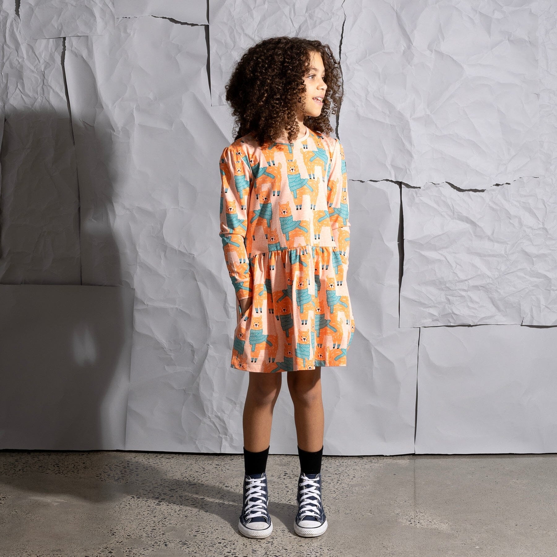 Warm Llamas Dress