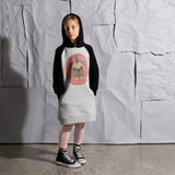 Donut Pug Furry Hoodie Dress