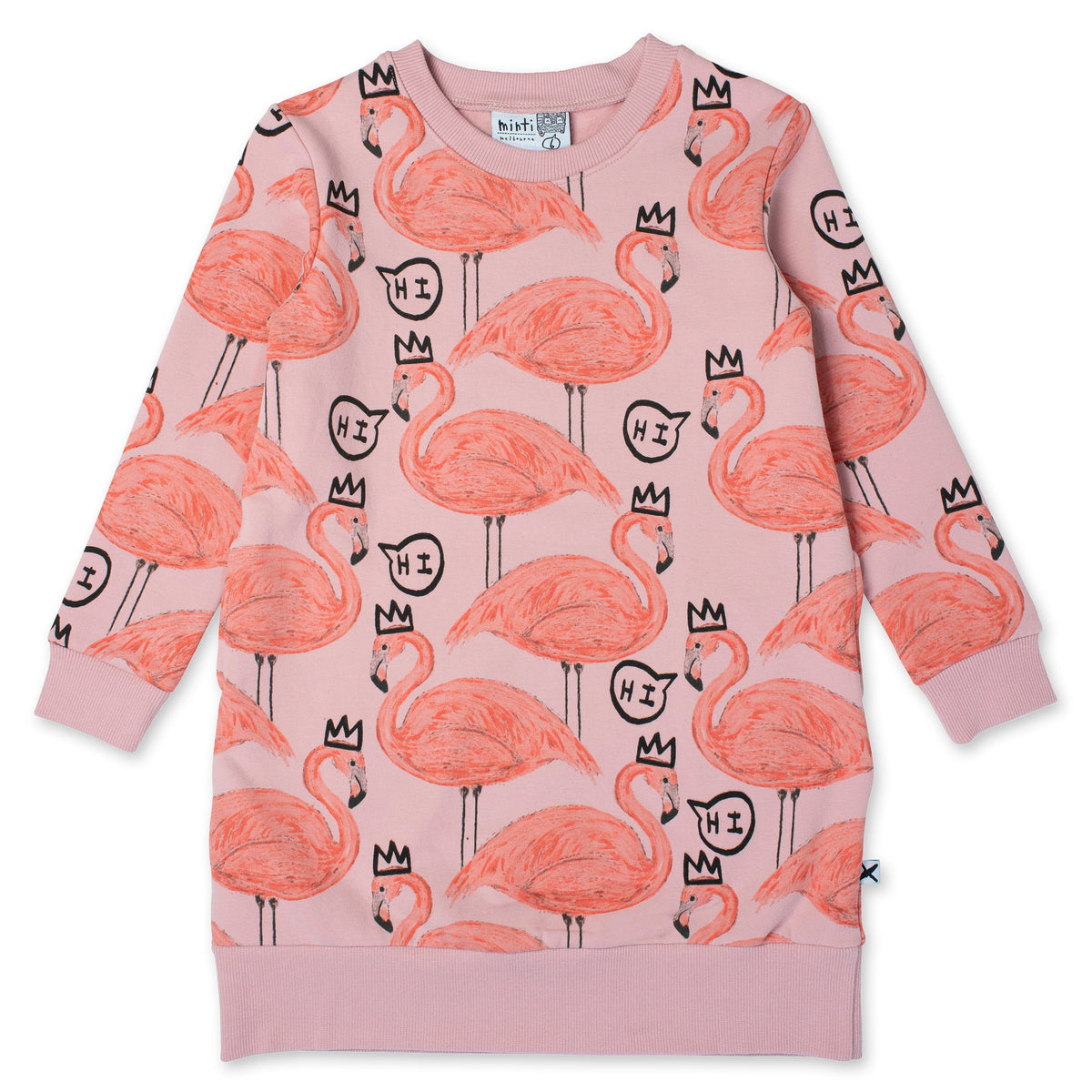 Friendly Flamingos Furry Dress