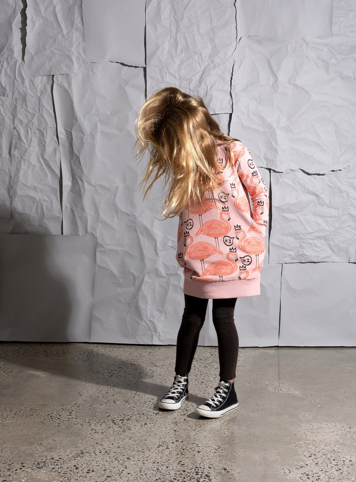 Friendly Flamingos Furry Dress