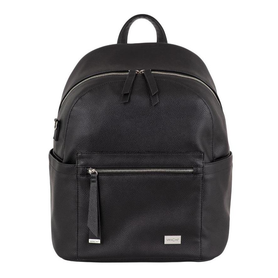Manhatten Backpack/Nappy Bag (Black)