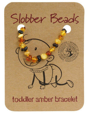 Amber Toddler Teething Bracelet (Multi Round)