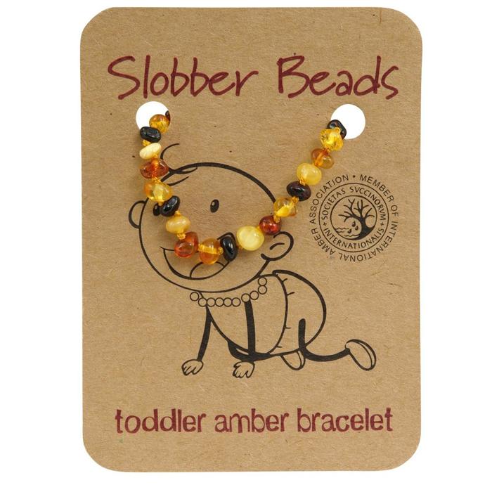 Amber Toddler Teething Bracelet (Multi Round)