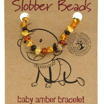 Amber Baby Teething Bracelet (Multi Round)