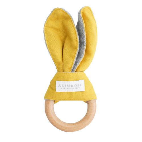 Bailey Bunny Teether (Butterscotch Linen)