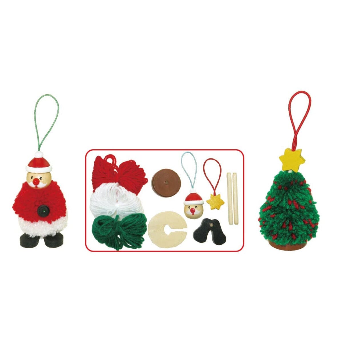 DIY Xmas Pom Pom Craft Kit