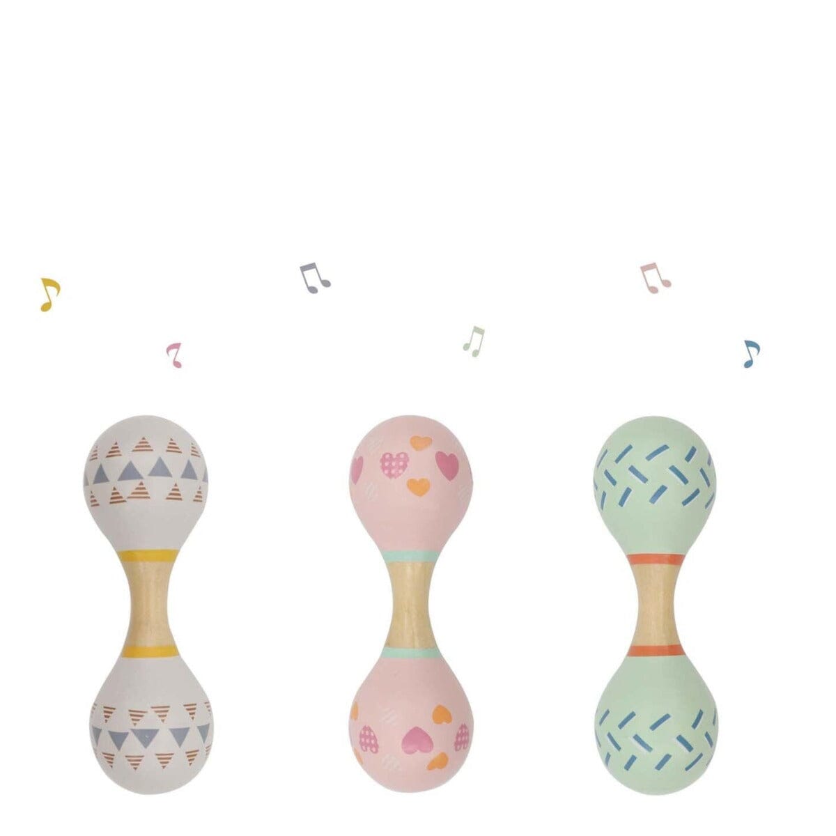 Maraca Double Ended Rattle (3 Colours)