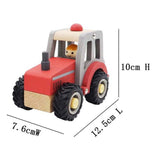 Wooden Tractor (Blue)