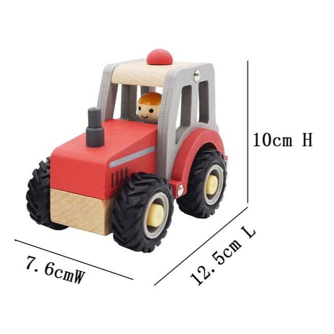 Wooden Tractor (Blue)