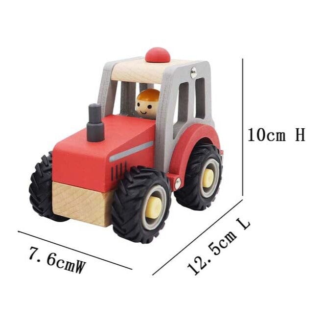 Wooden Tractor (Red)