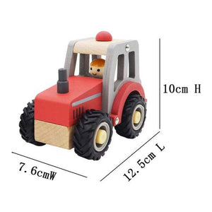 Wooden Tractor (Red)