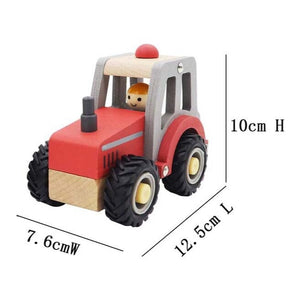 Wooden Tractor (Red)
