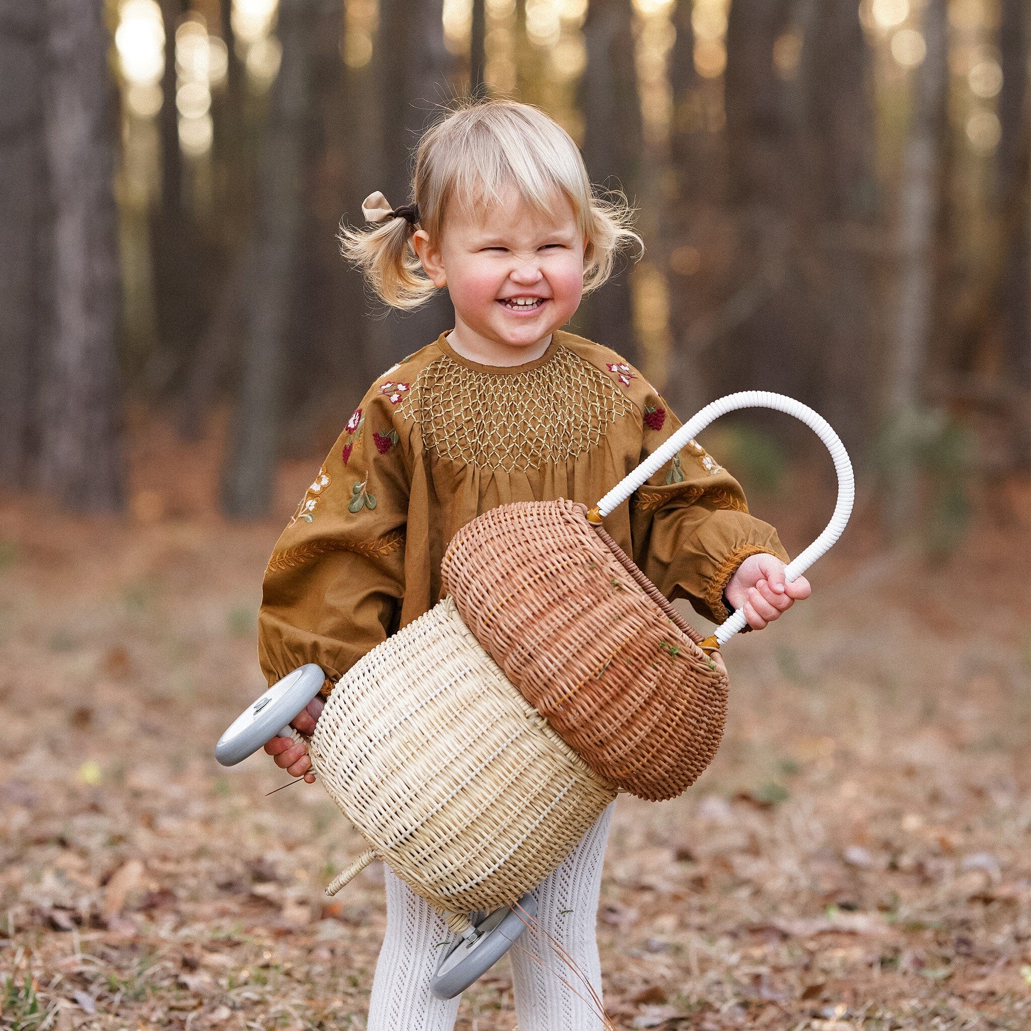 Rattan Mushroom Luggy (Natural)