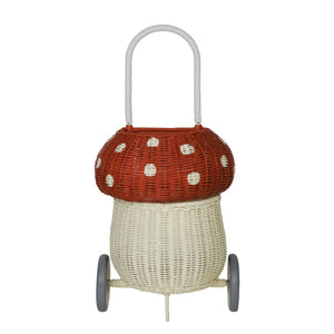Rattan Mushroom Luggy (Red)