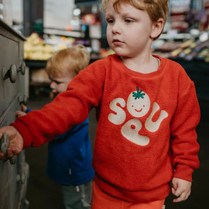 Soup Fleeced Relaxed Fit Sweater