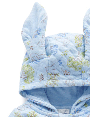 Icicle Bunny Forest Quilted Growsuit