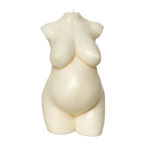 Pregnant Lady Candle (Ivory)