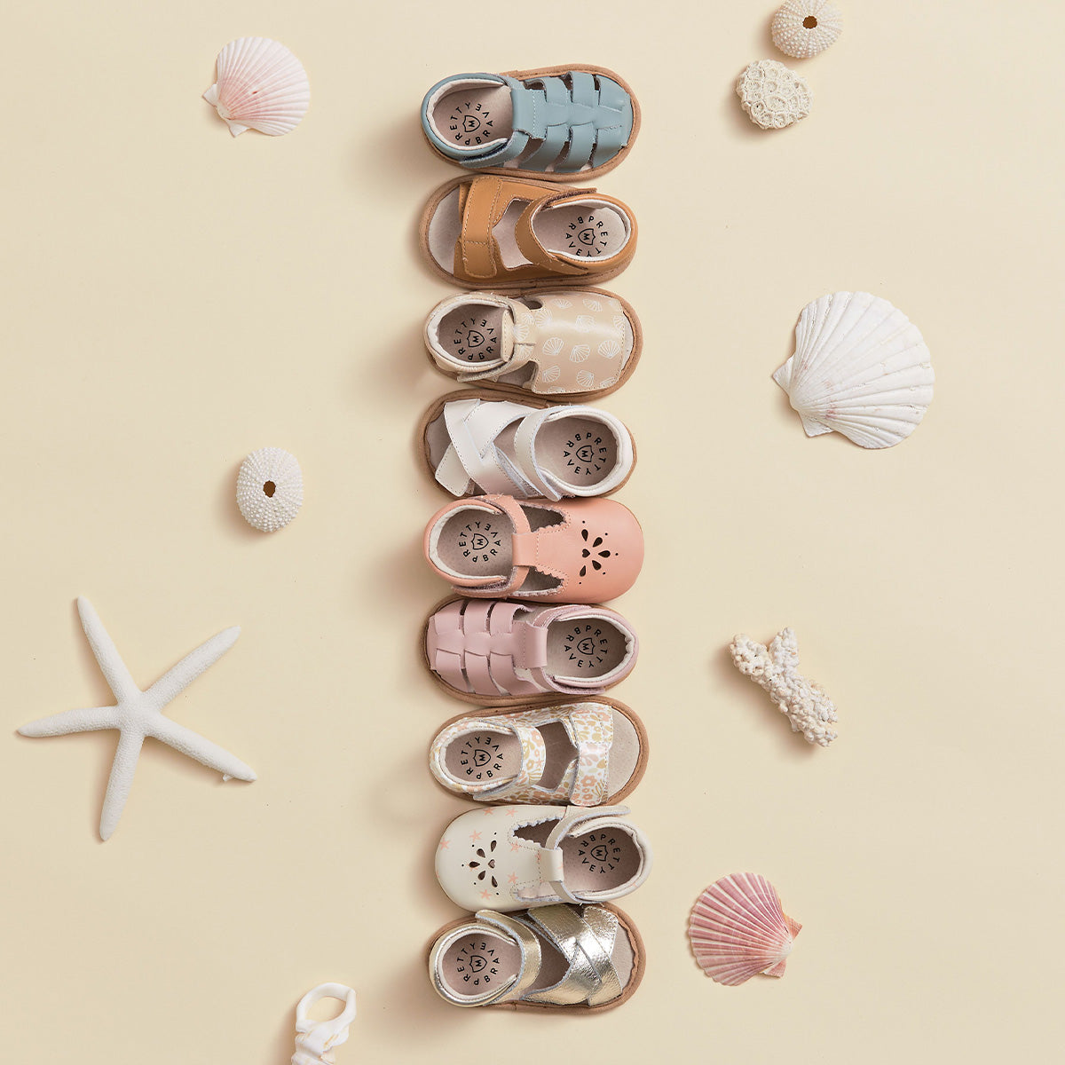Baby Rio Sandals (Tan) - Kawaii Kids