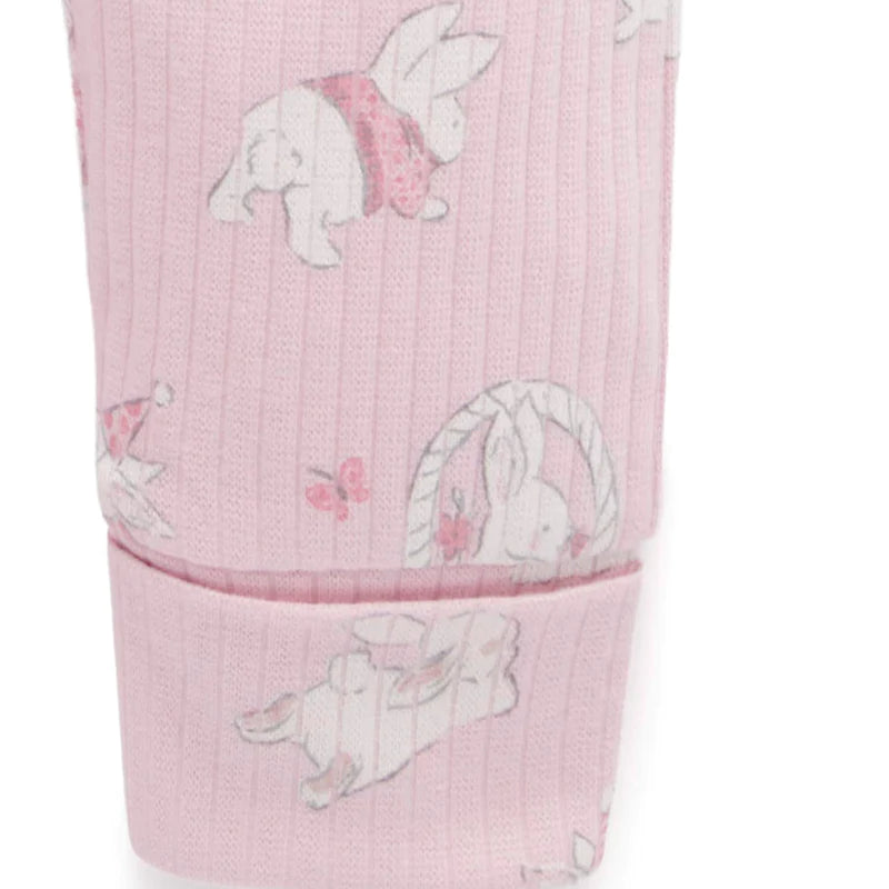 Rib PJ Set & Bunny Toy (Dusk)