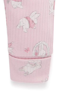 Rib PJ Set & Bunny Toy (Dusk)